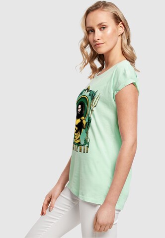 ABSOLUTE CULT Shirt 'Aquaman - Trident' in Green