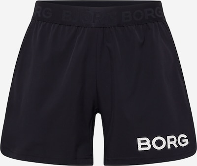 BJÖRN BORG Sports trousers in Black / White, Item view