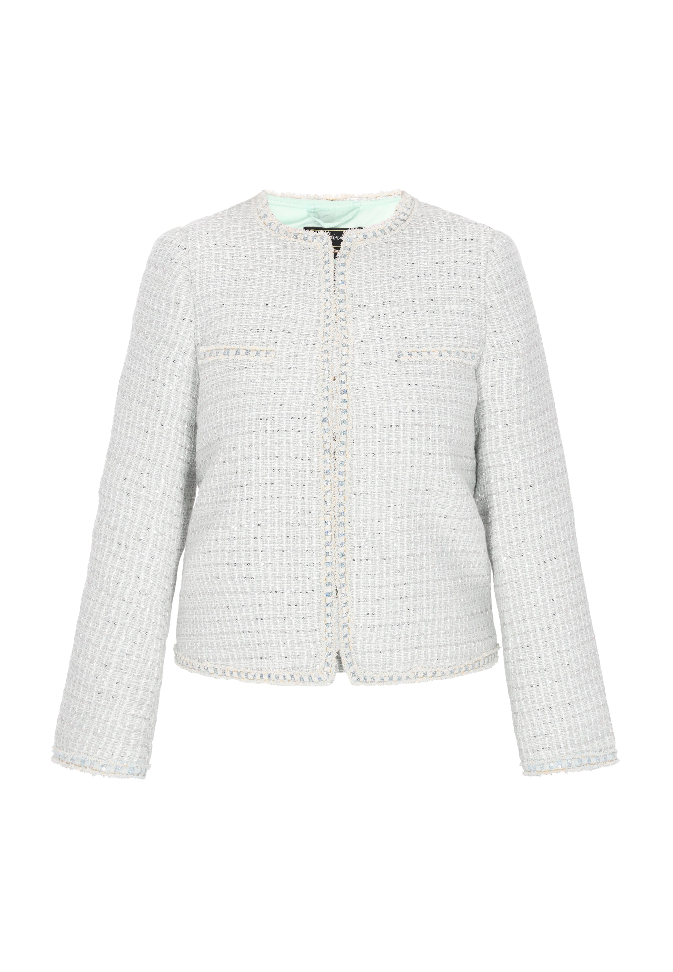 faina Kurtka przejściowa 'Fashion Look' w kolorze szary: przód