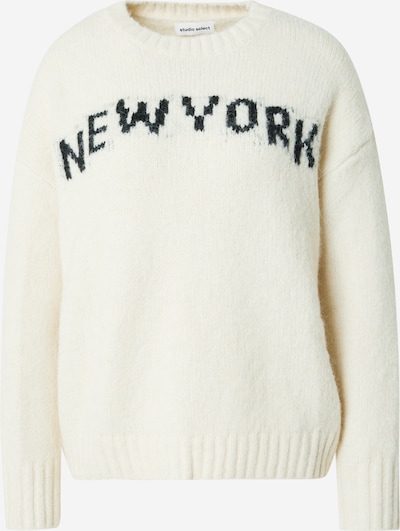 Pulover 'Leoni' STUDIO SELECT pe negru / alb murdar, Vizualizare produs