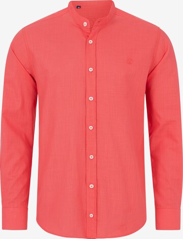 Indumentum Regular fit Button Up Shirt in Red: front