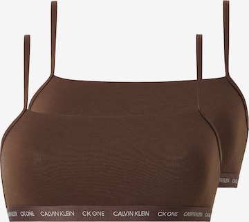 Calvin Klein Underwear Plus BH in Bruin: voorkant