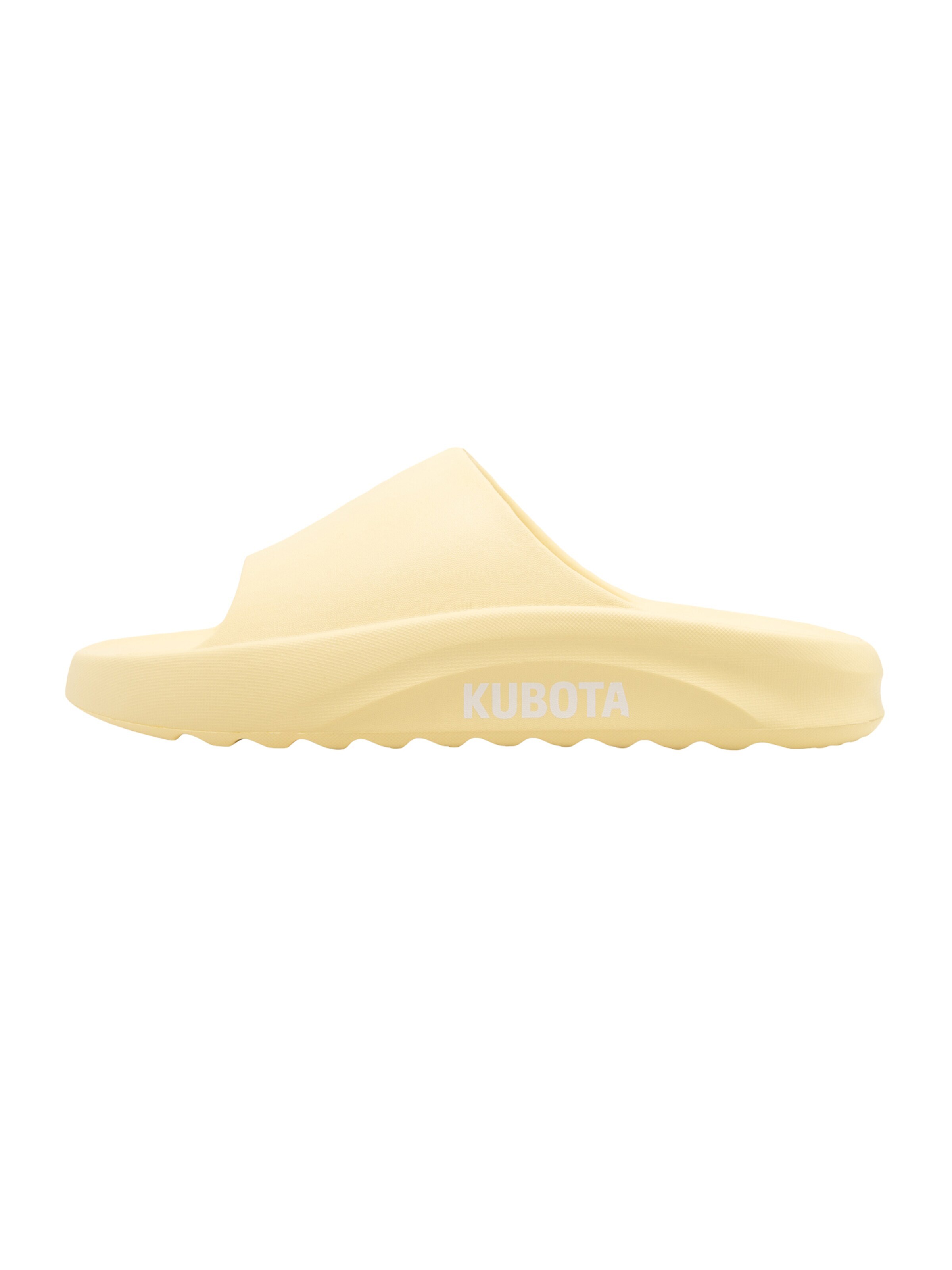 Kubota Strand-/Badeschuh 'Kubota Flow Women's Slip-On Casual Slides'‌‌‌‌‌ in Gelb: Vorderseite