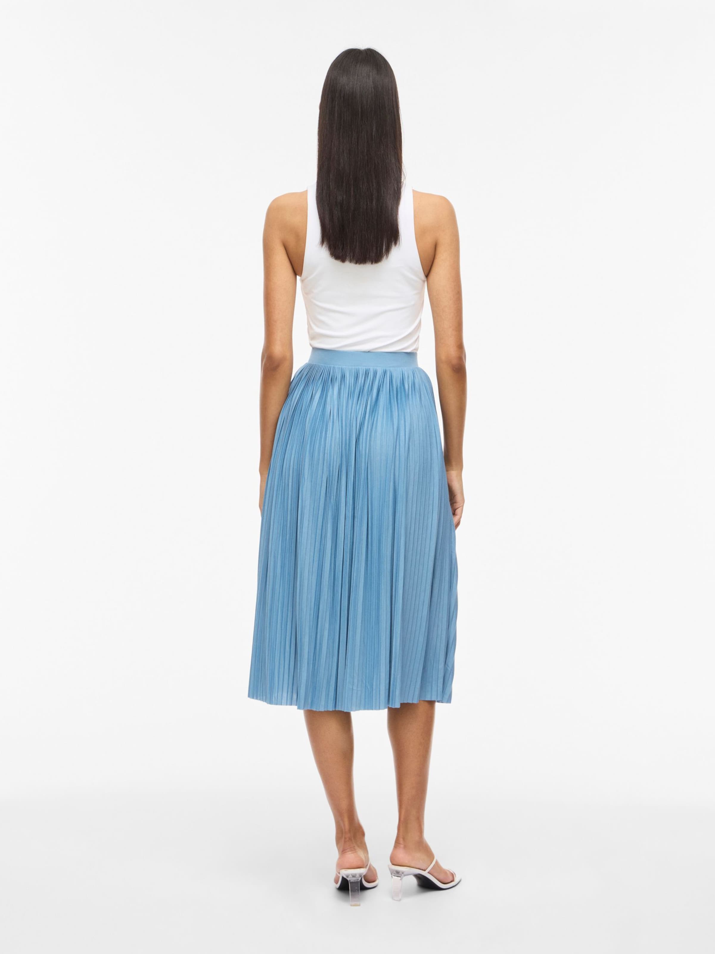 VILA Nederdel 'VIPLIS' i blå