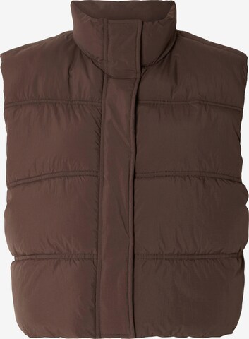 SELECTED FEMME Bodywarmer 'KLEA' in Bruin: voorkant