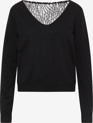 Pull-over faina en noir : devant