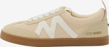 Baskets basses 'Progressive' STEVE MADDEN en beige : devant