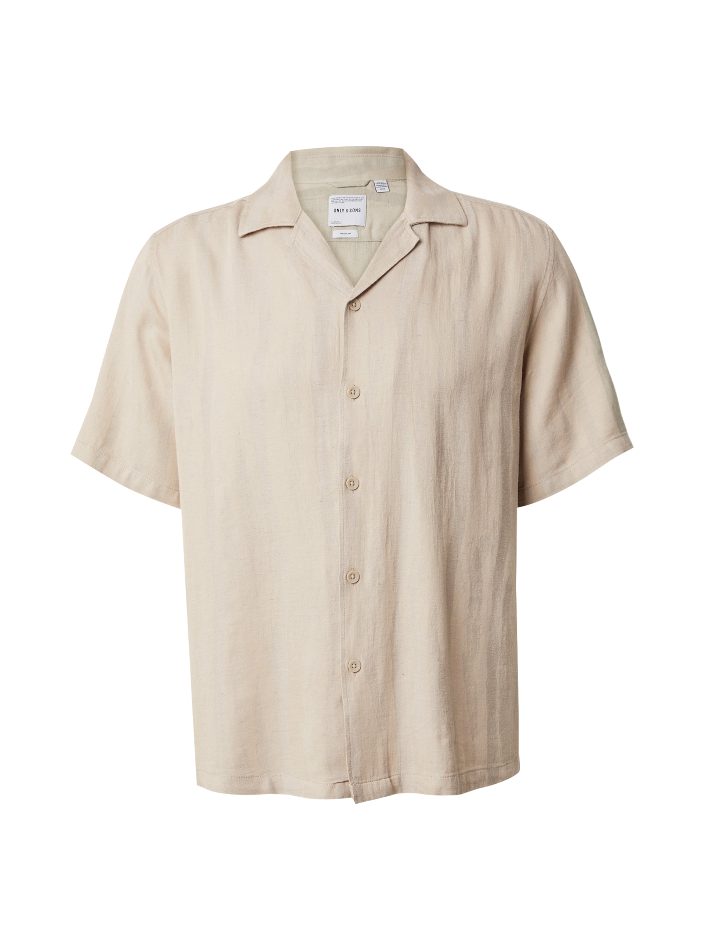 Only & Sons Средняя посадка Рубашка 'ONSROBERT' в Серый: спереди