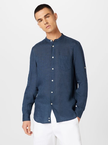 UNITED COLORS OF BENETTON - Regular Fit Camisa em azul: frente