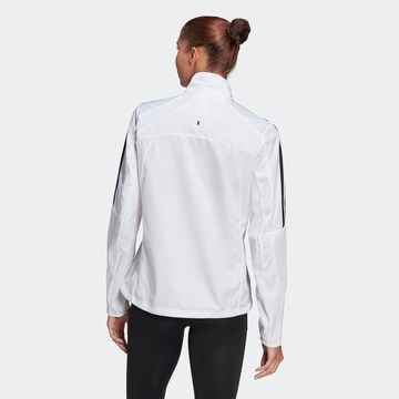 Veste de sport 'Marathon 3-Stripes' ADIDAS SPORTSWEAR en blanc