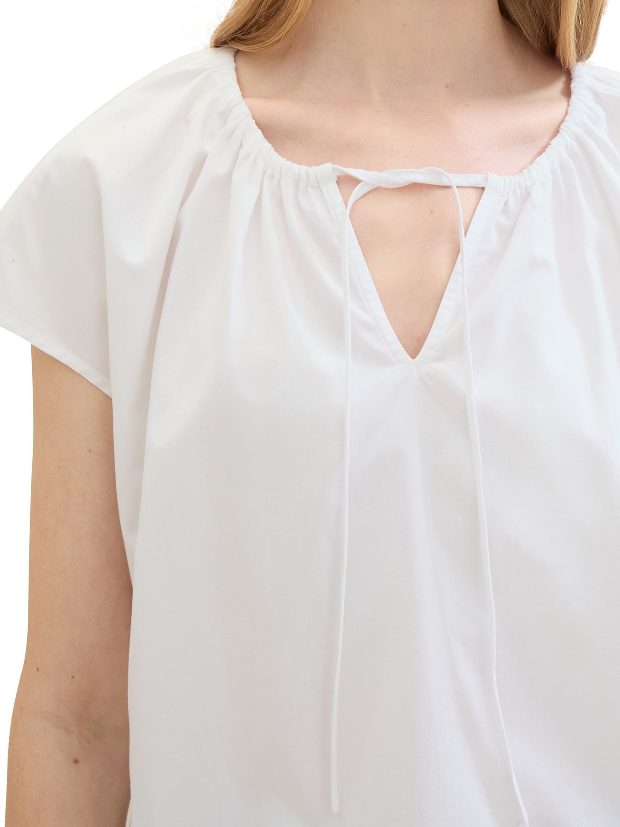 TOM TAILOR Bluse in Weiß