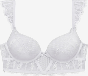 LASCANA Push-up BH in Weiß: Vorderseite
