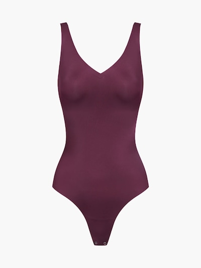 Body modellante 'Shiny Sculpting String-Body' in XS cfab (formerly creamy fabrics) di colore borgogna, Visualizzazione prodotti