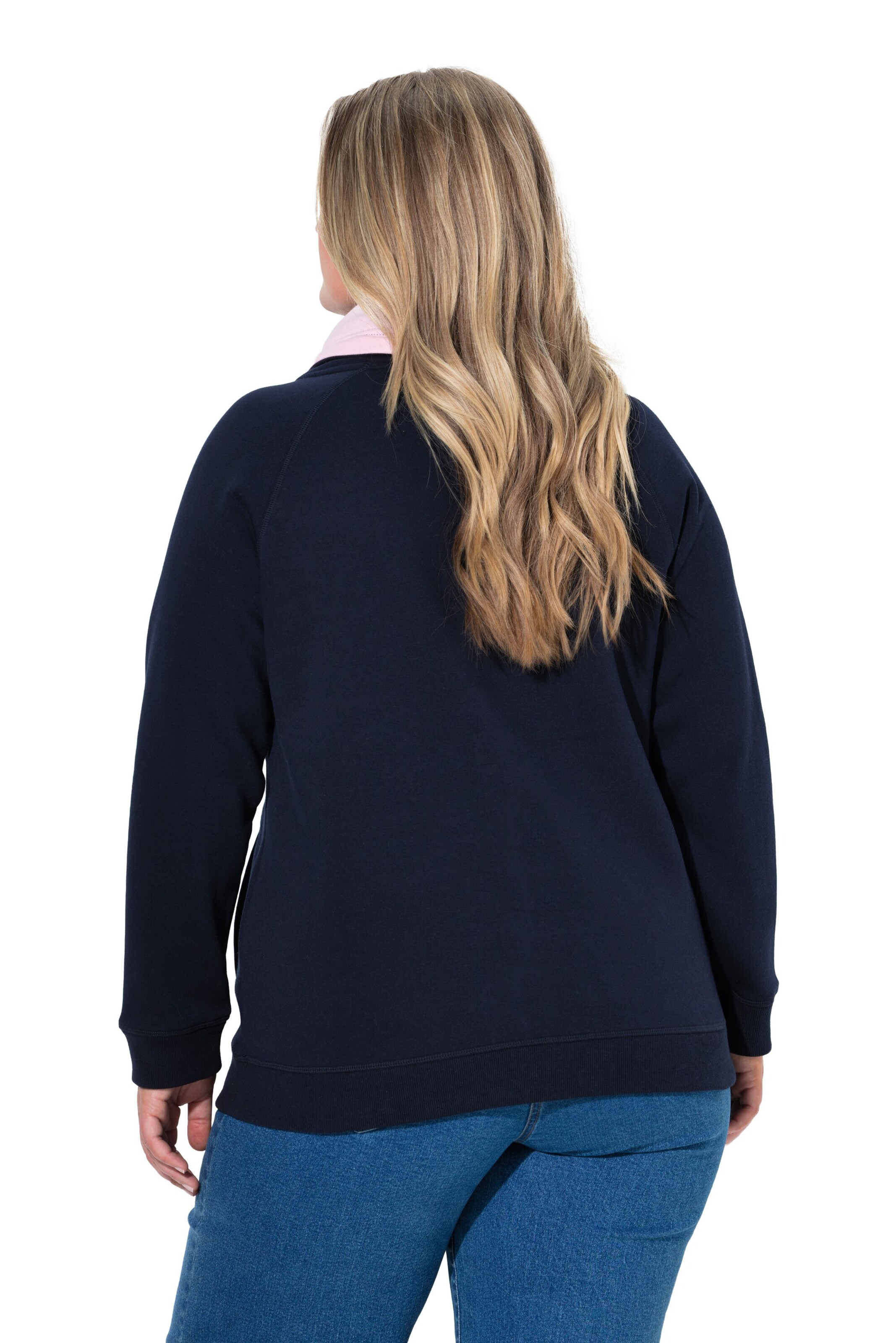 Ulla Popken Sweatshirt in Blauw