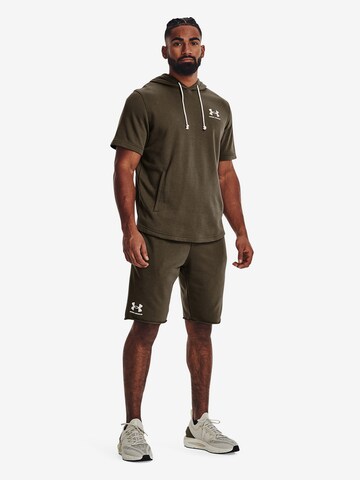 UNDER ARMOUR Regular Workout Pants 'Rival' in Green