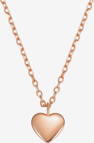 Hey Happiness - Cadena 'Love Heart' en oro: frente
