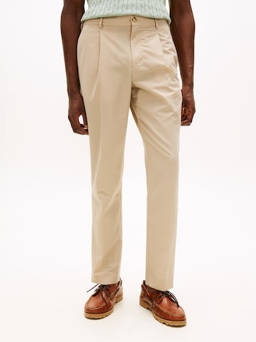 TOMMY HILFIGER regular Παντελόνι πλισέ 'AIRDO' σε μπεζ: μπροστά