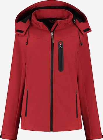 Travelin Winter Jacket 'Hella' in Red: front