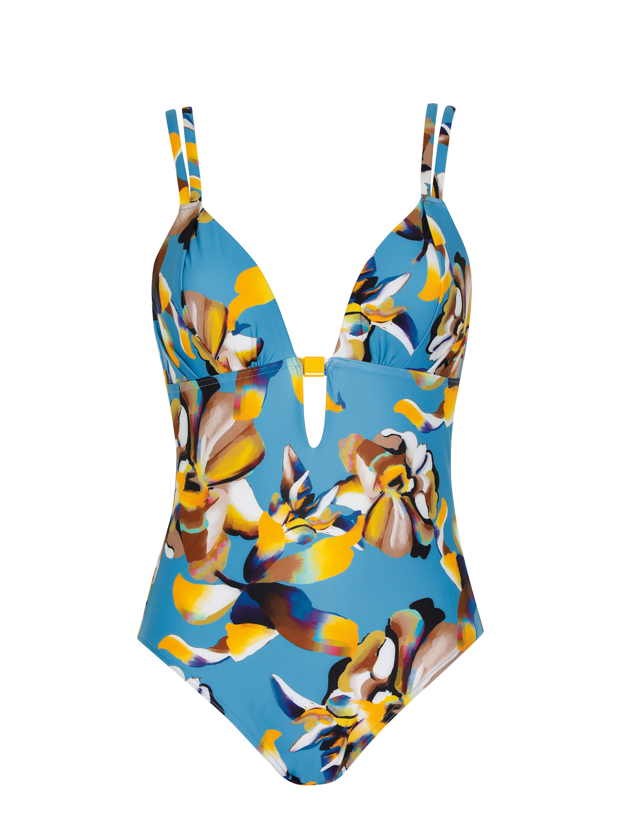 SUNFLAIR Triangel Badedragt i blå: forside