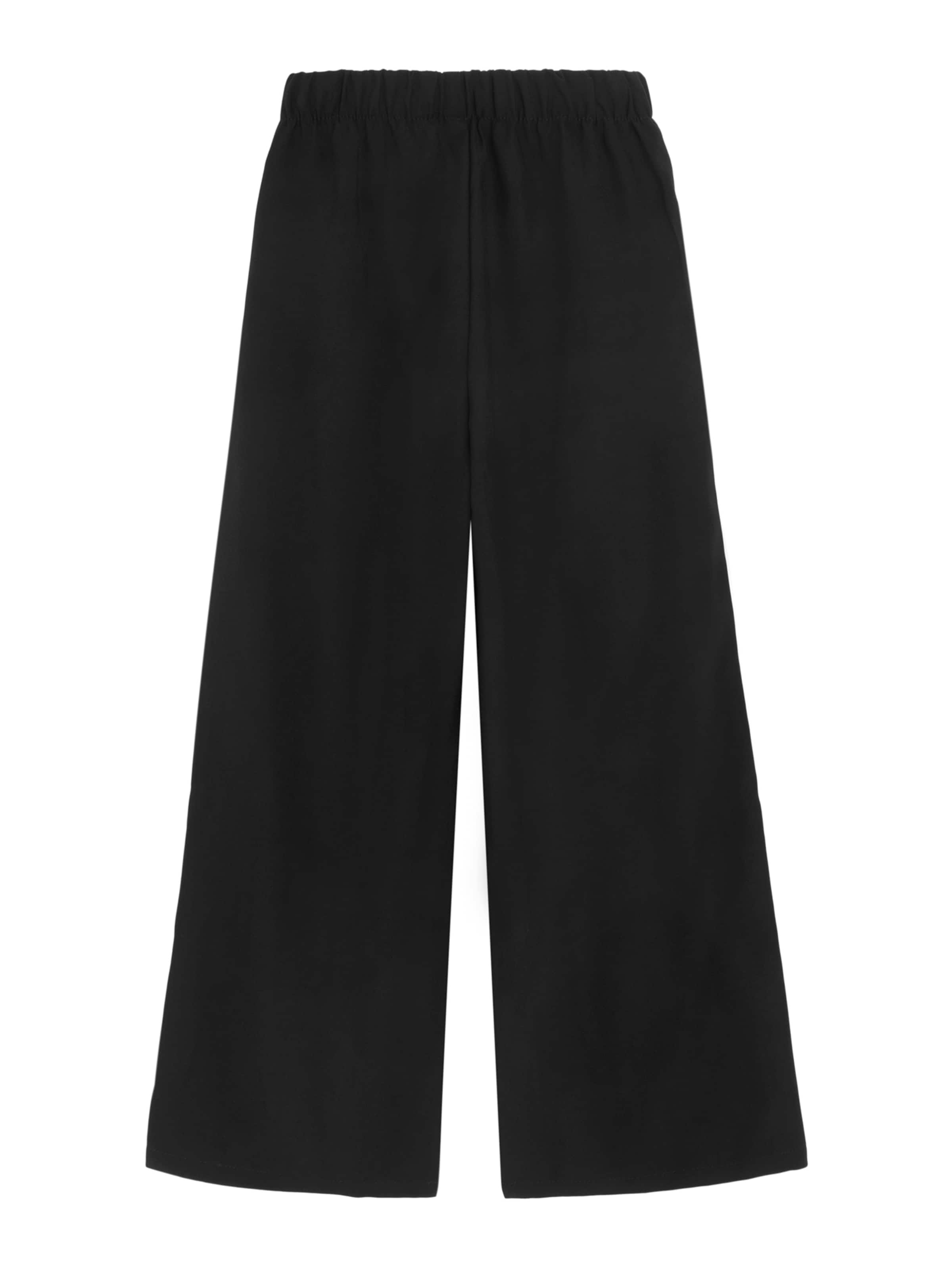 Wide Leg Pantalon Cool Club en noir : derrière