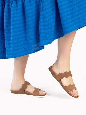 BaytonNatikače s potpeticom 'Wannero' - smeđa boja
