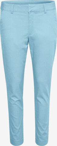 Kaffe Slim fit Chino Pants 'Lea ' in Blue: front