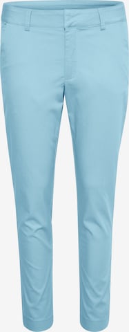 Coupe slim Pantalon chino 'Lea ' Kaffe en bleu : devant