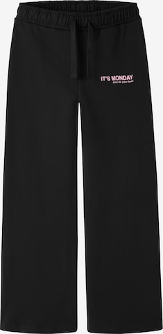 NAME IT - Pantalón en negro: frente