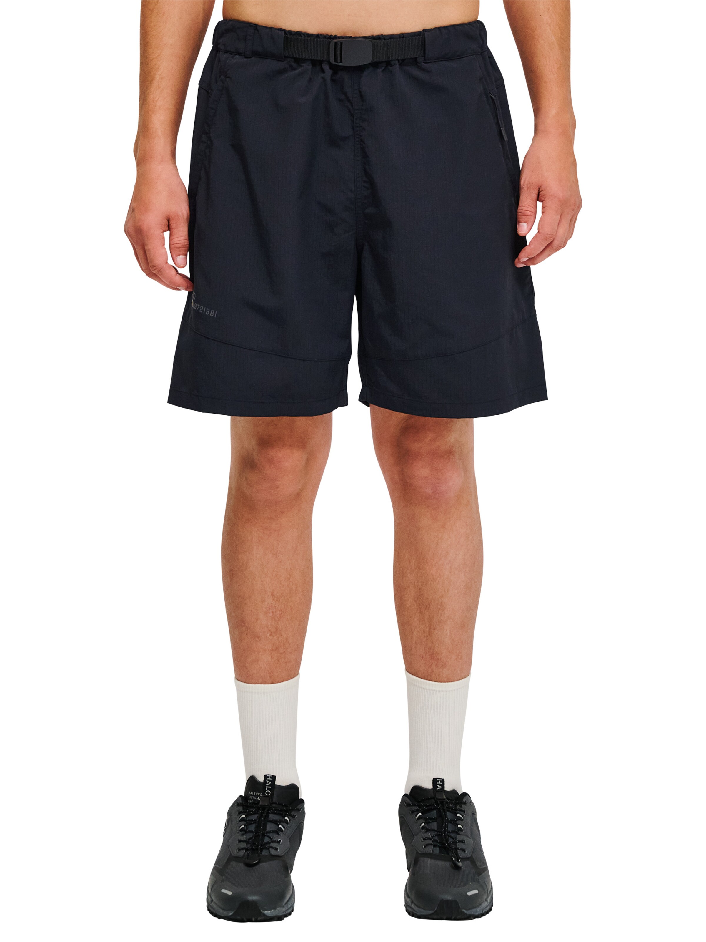 HALO Loosefit Shorts 'Asset' in Schwarz: Vorderseite