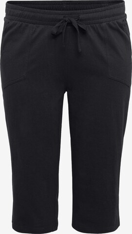 SHEEGO Regular Pants in Black: front