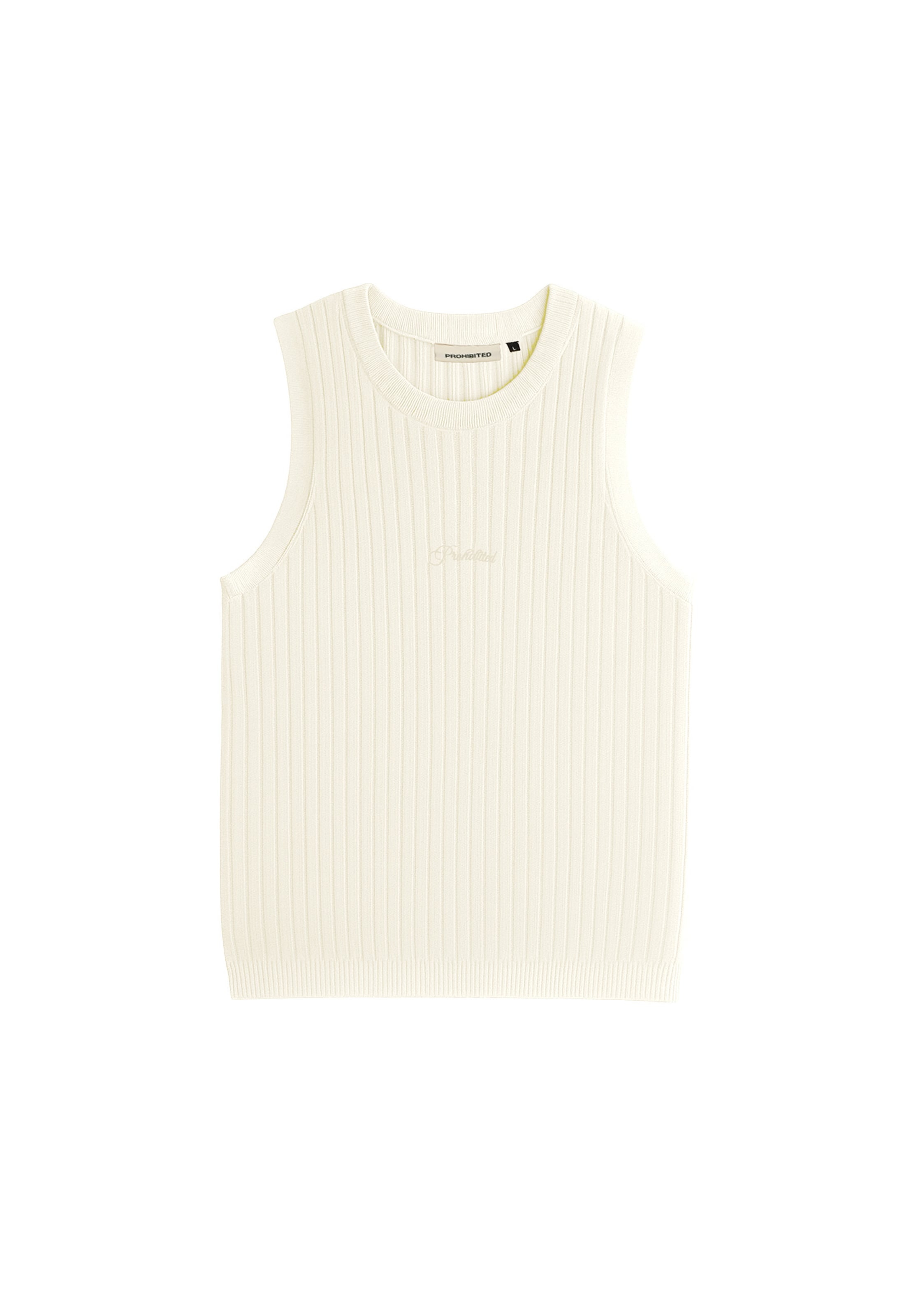 Prohibited Top – bílá: přední strana