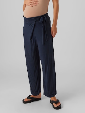 MAMALICIOUS Regular Pants 'GIOVANNA' in Blue: front