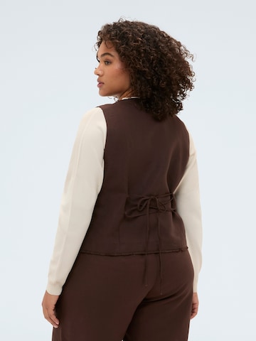 Gilet de costume Fiorella Rubino en marron