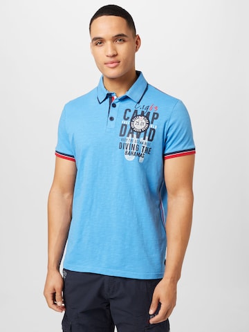 CAMP DAVID - Camiseta en azul: frente