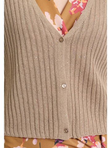 Cartoon Strickjacke in Beige