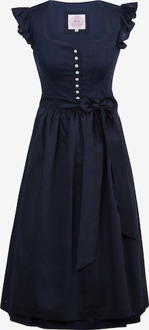 MARJO Dirndl 'Eugendorf' värissä sininen: etupuoli