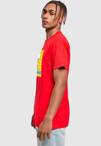 Merchcode Shirt 'Peanuts - Player' in Rood