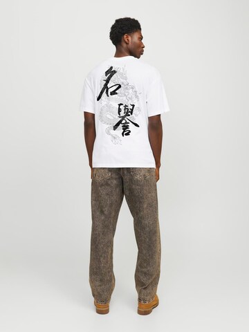T-Shirt 'HONOR' JACK & JONES en blanc