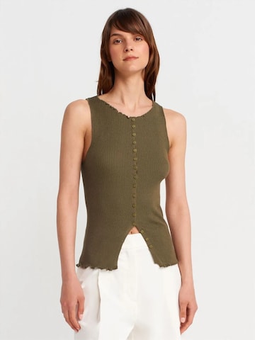 Dilvin Knit Cardigan 'Strickjacken' in Green: front