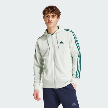 ADIDAS SPORTSWEAR Sports sweat jacket 'Essentials' in Green: front