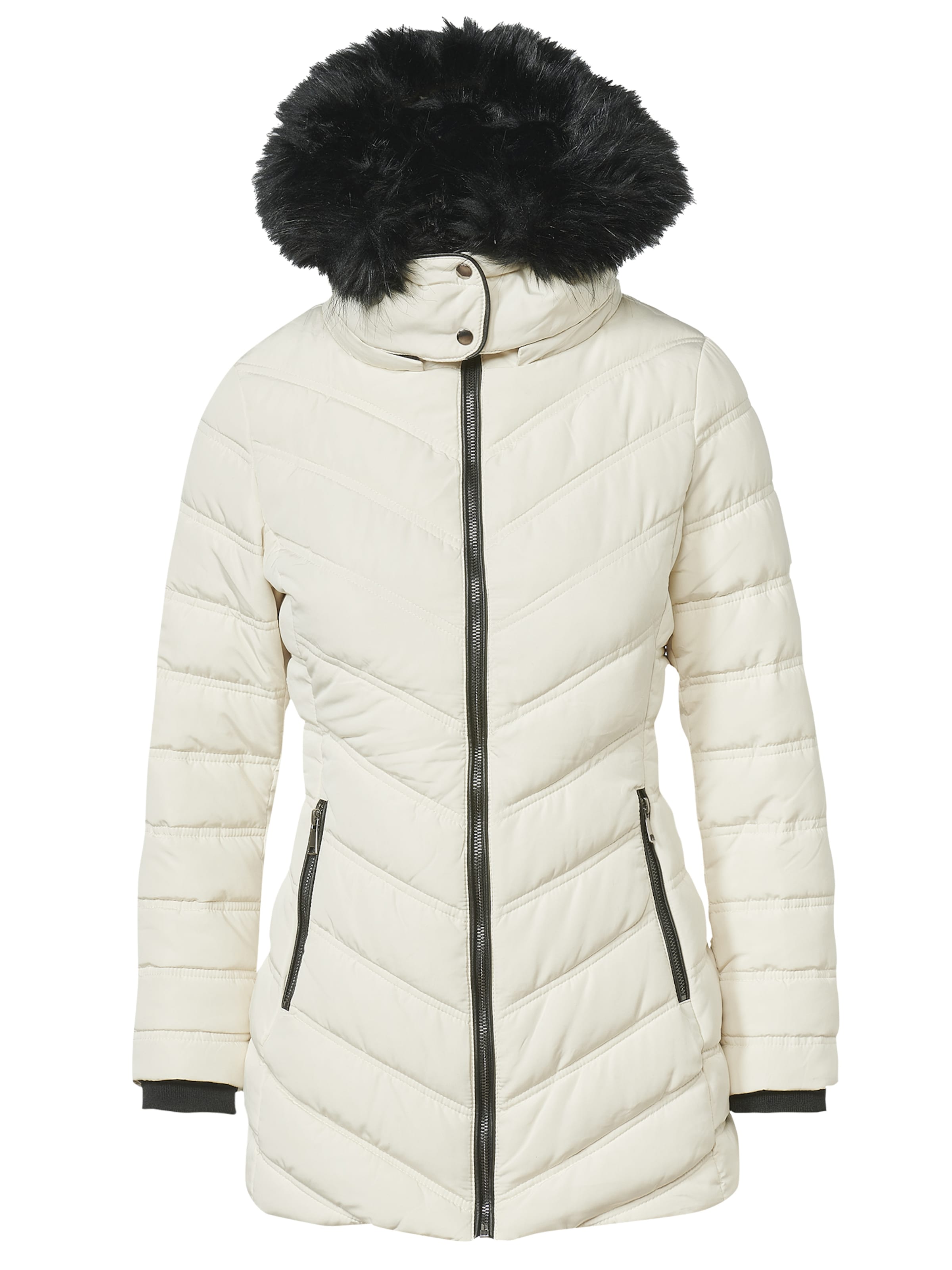 Parka d’hiver KOROSHI en blanc : devant