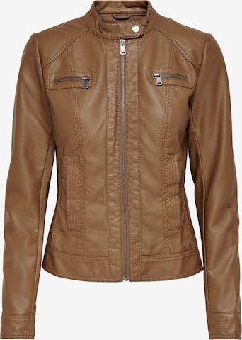 Veste mi-saison 'Bandit' ONLY en marron : devant