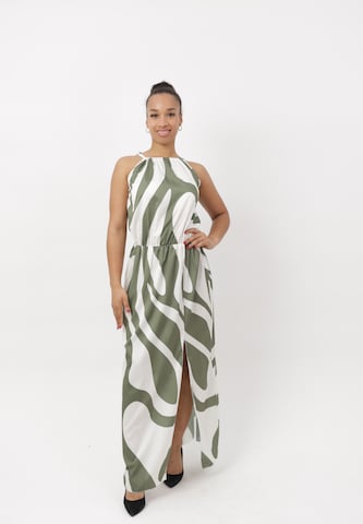 Robe Elara en vert : devant