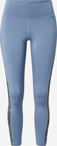 Reebok Workout Pants in Blue: front