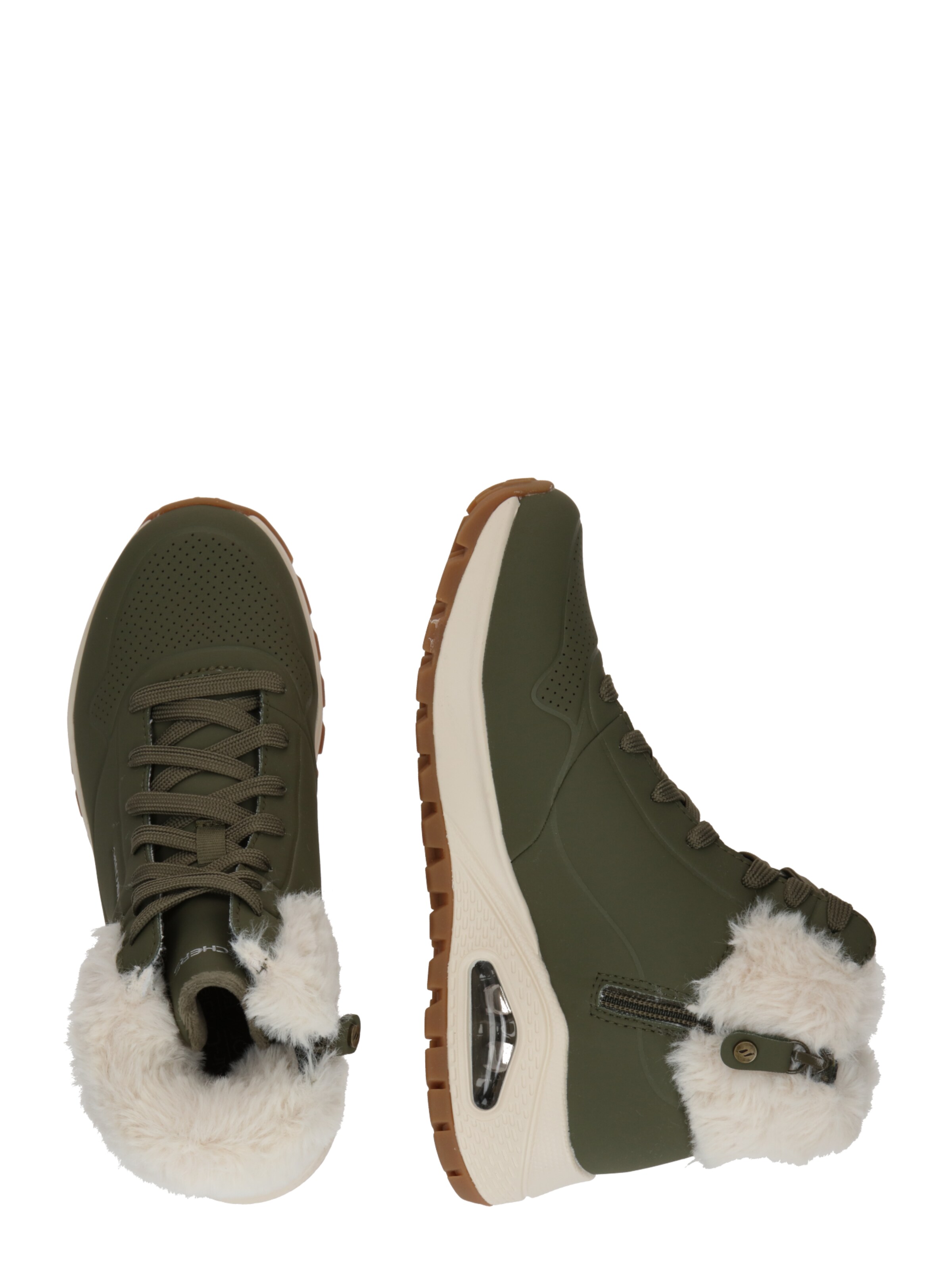 SKECHERSGležnjače na vezanje 'Street Los Angeles' - zelena boja