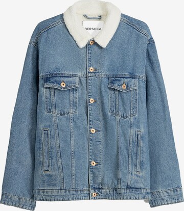 Veste mi-saison Bershka en bleu : devant