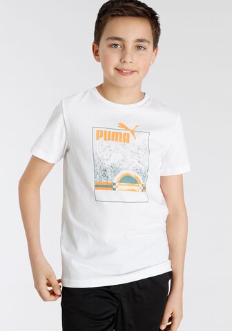 PUMA Performance Shirt in White: front