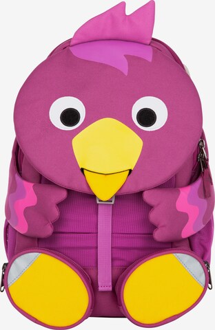 Affenzahn Backpack 'Großer Freund Vogel' in Purple: front