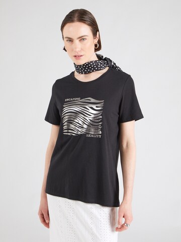 s.Oliver T-Shirt in Schwarz: Vorderseite