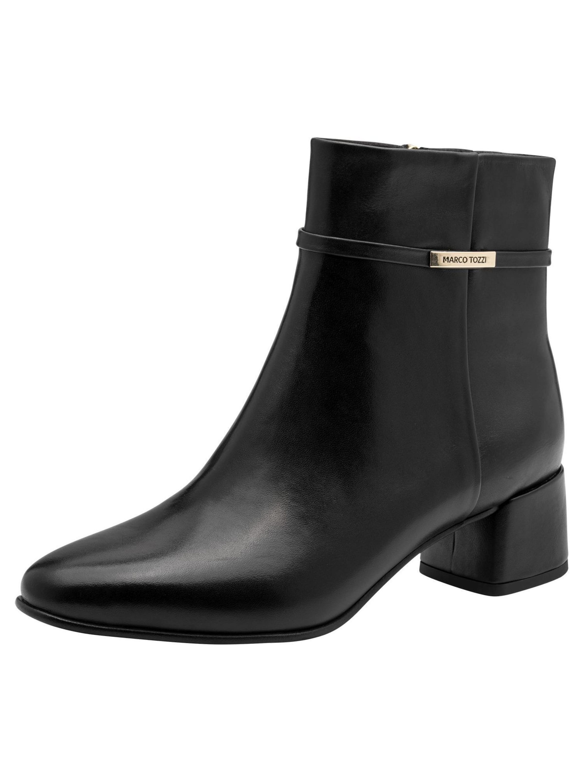 MARCO TOZZI Ankle Boots in Black: front